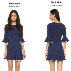 Black Halo Brooklyn Dress, Navy Blue